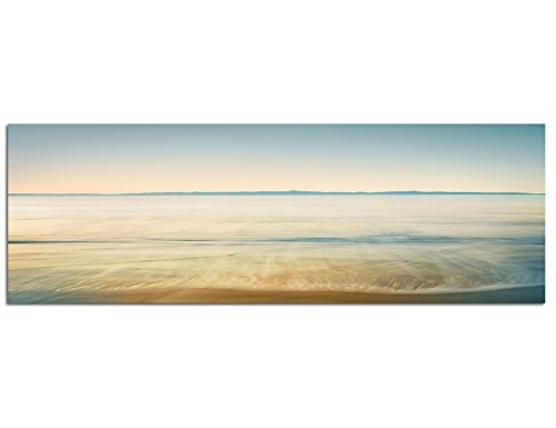 Augenblicke Wandbilder Keilrahmenbild Wandbild 150x50cm Meer Strand Vintage