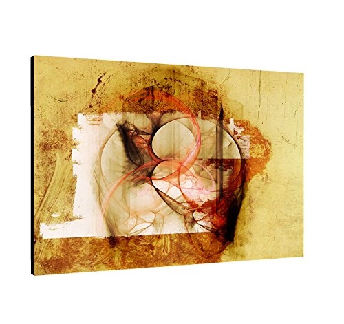 Bild auf Leinwand Abstrakt336_100x70cm Abstraktes Motiv - Die Königspforte -einteiliges Dekobild warme Farben Kunstdruck auf Keilrahmen