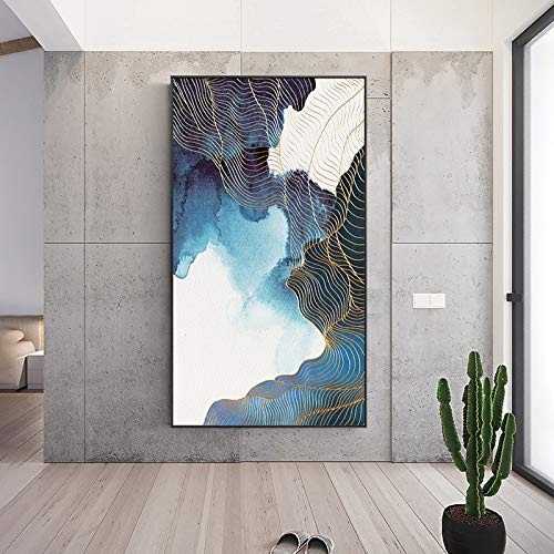 Moderne minimalistische abstrakte veranda dekorative malerei vertikale korridor gang mural wohnzimmer nordischen malerei modell zimmer atmosphäre c 80 * 140 cm