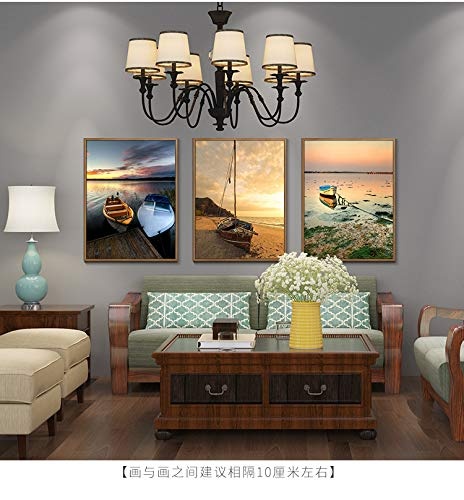 Moderne minimalistische nordische Art dekorative Malerei kreative Kombination Malerei Wohnzimmer Hintergrund Wandbild D 60 * 80