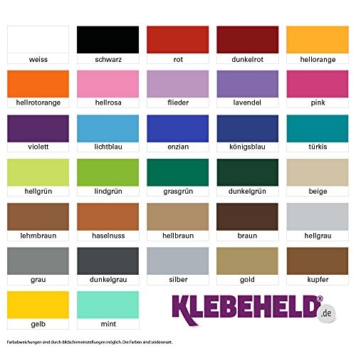 Klebeheld® Wandtattoo Augenblick (Farbe Weiss/Größe 100x33cm)