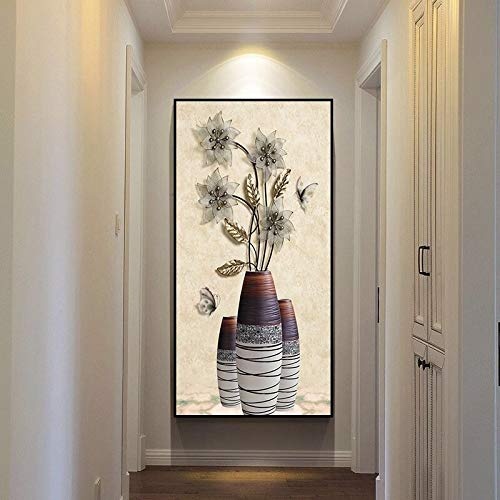 Dekoration Malerei Modernen Minimalistischen Korridor Gang Vertikale Wandbilder Glück Feng Shui Nordischen Wohnzimmer Wandmalerei Blau Pfau 70 * 140 Cm / 10 Mm