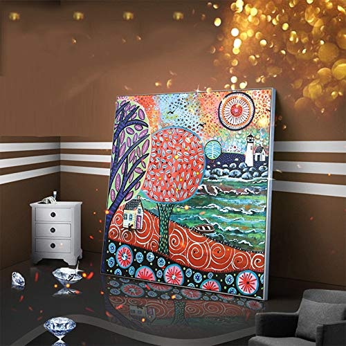 Nordischen Wohnzimmer Inkjet Dekorative Gemälde Home Sofa Hintergrund Wandaufkleber Diamanten Safran Wandbilder B Ps: 60 * 60
