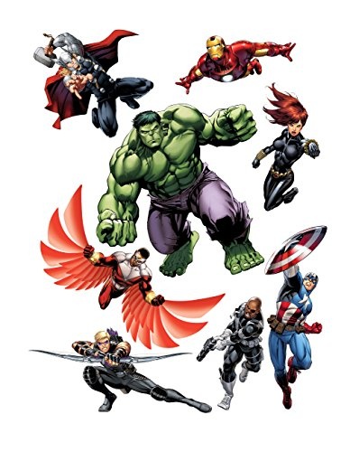 AG Design Marvel Hulk Wand Sticker, 1 Teil, PVC-Folie...
