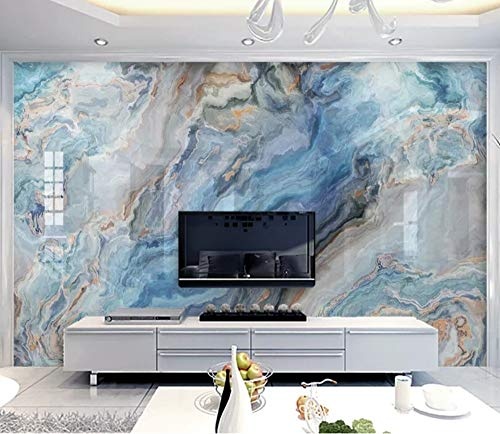 LWATML 3D Tapeten Mode Tapeten Hochwertigen Atmosphärischen Marmor Seidigen Hintergrund Tapeten Wohnkultur -250X193Cm