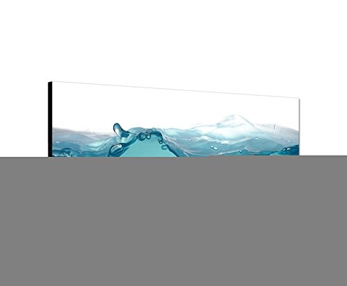 Augenblicke Wandbilder Keilrahmenbild Wandbild 150x50cm Wasser Welle Luftblasen Unterwasser