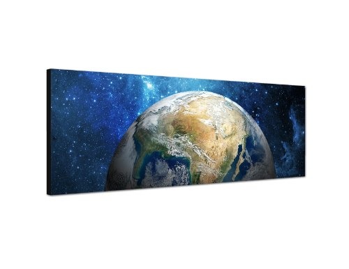 Augenblicke Wandbilder Keilrahmenbild Wandbild 150x50cm Weltall Planet Erde Galaxie