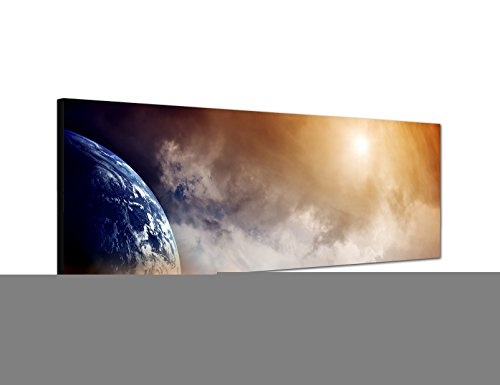 Augenblicke Wandbilder Keilrahmenbild Wandbild 150x50cm Weltall Planet Erde Wolken Dunst