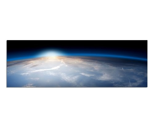 Augenblicke Wandbilder Keilrahmenbild Wandbild 150x50cm Weltall Planet Erde Sonne