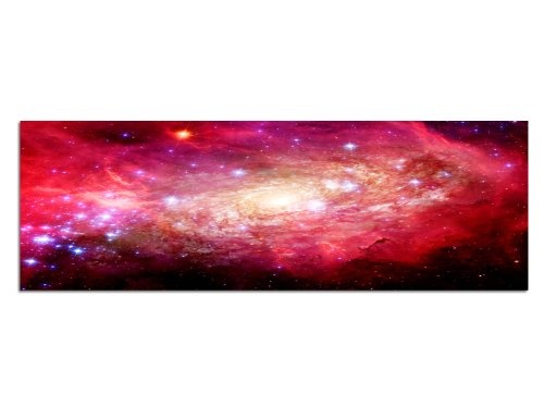 Augenblicke Wandbilder Keilrahmenbild Wandbild 150x50cm Sterne Galaxie Weltall Planeten
