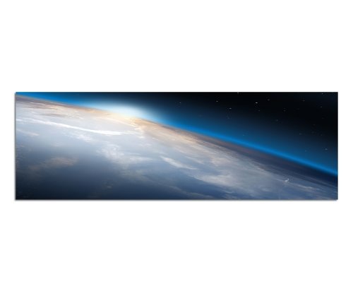 Augenblicke Wandbilder Keilrahmenbild Wandbild 150x50cm Planet Erde Weltall Sonne