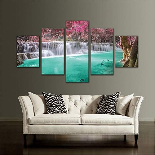 Fengfeng Drucke Gemälde, Wasserfall Wandkunst Bild...