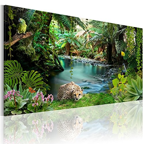 B&D XXL murando - Leinwandbilder Dschungel 150x90 cm...