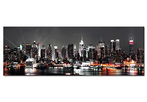 murando - Bilder 115x40 cm Vlies Leinwandbild 1 TLG Kunstdruck modern Wandbilder XXL Wanddekoration Design Wand Bild - New York d-B-0090-b-a