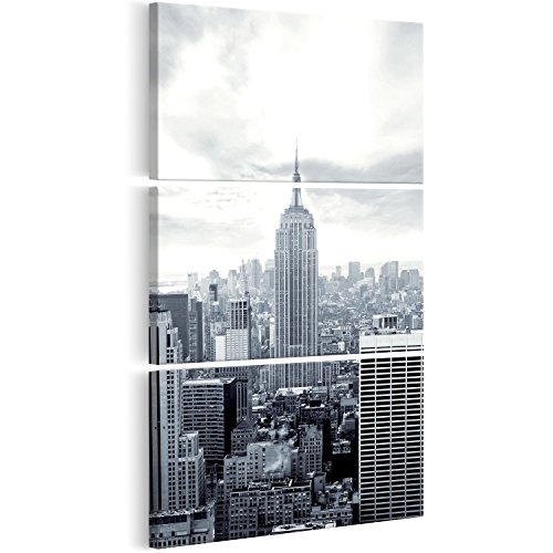 murando - Bilder New York City 60x120 cm Vlies Leinwandbild 3 Teilig Kunstdruck modern Wandbilder XXL Wanddekoration Design Wand Bild - Stadt Manhattan d-B-0206-b-e