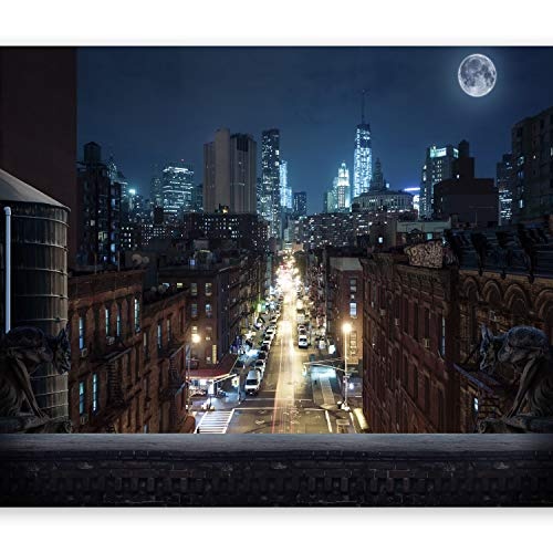 murando - Fototapete 350x256 cm - Vlies Tapete - Moderne Wanddeko - Design Tapete - Wandtapete - Wand Dekoration - City NY NYC New York Stadt bei Nacht d-A-0028-a-a