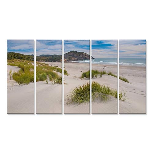 islandburner Bild Bilder auf Leinwand Dünen Cornwall Meer Sand Poster, Leinwandbild, Wandbilder