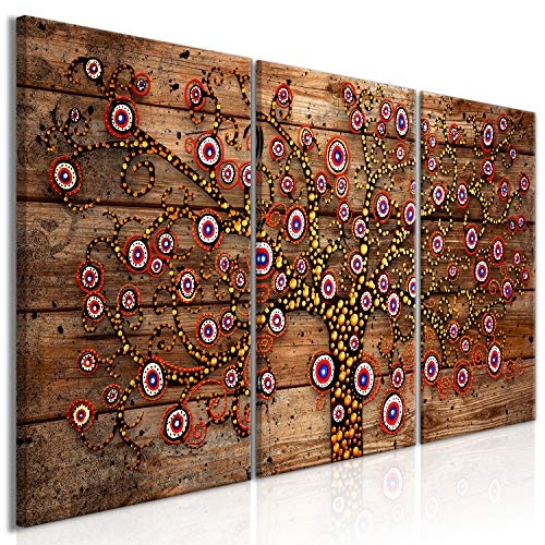 murando - Bilder Gustav Klimt 60x30 cm Vlies Leinwandbild 3 Teilig Kunstdruck modern Wandbilder XXL Wanddekoration Design Wand Bild - Baum a-A-0363-b-e