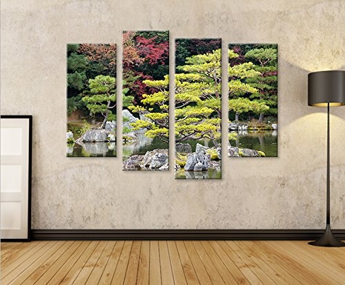 islandburner Bild Bilder auf Leinwand Japanischer Garten...