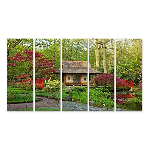 islandburner, Bild auf Leinwand Japanischer Garten mit...