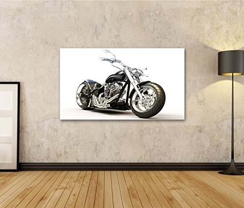 islandburner Bild Bilder auf Leinwand super Chopper Motorrad HD Poster, Leinwandbild, Wandbilder