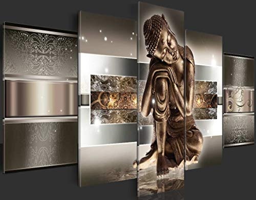 murando - Acrylglasbild Buddha 100x50 cm - 5 Teilig - Bilder Wandbild - modern - Decoration - h-C-0034-k-m