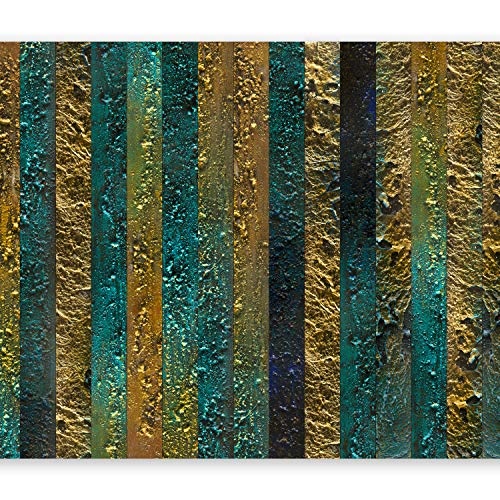 murando - Fototapete 350x256 cm - Vlies Tapete - Moderne Wanddeko - Design Tapete - Wandtapete - Wand Dekoration - Textur Gold Abstrakt - wie gemalt f-A-0436-a-a