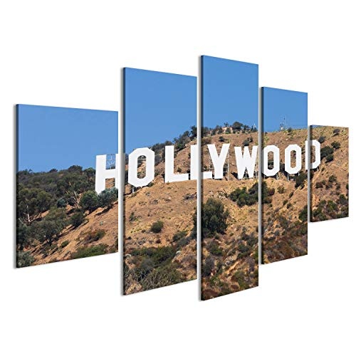 islandburner Bild Bilder auf Leinwand Hollywood - 6. September: Das weltberühmte Wahrzeichen Wandbild, Poster, Leinwandbild LFZ