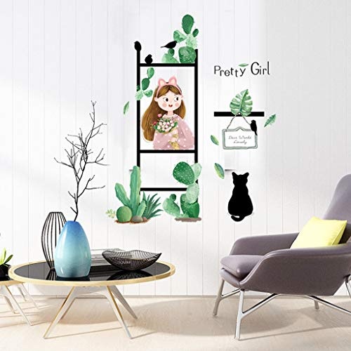 YEARNLY Bananenblatt KaktusTapete Wandbilder für Wohnzimmer Sofa Hintergrund 3D Papier Foto Wandbild 3D Wandbild Wand Papier