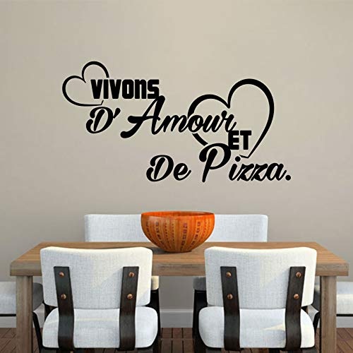 Französisch Vivons DAmour Et De Pizza Vinyl...