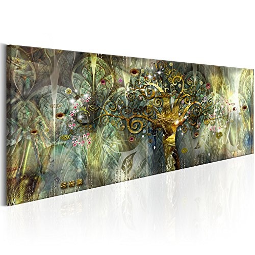 murando - Bilder Baum Klimt 135x45 cm - Vlies Leinwandbild 1 Teilig Kunstdruck modern Wandbilder XXL Wanddekoration Design Wand Bild - Abstrakt l-A-0007-b-d