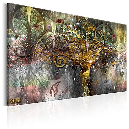 murando - Bilder Baum Klimt 90x60 cm - Vlies Leinwandbild 1 Teilig Kunstdruck modern Wandbilder XXL Wanddekoration Design Wand Bild - Abstrakt l-A-0008-b-d