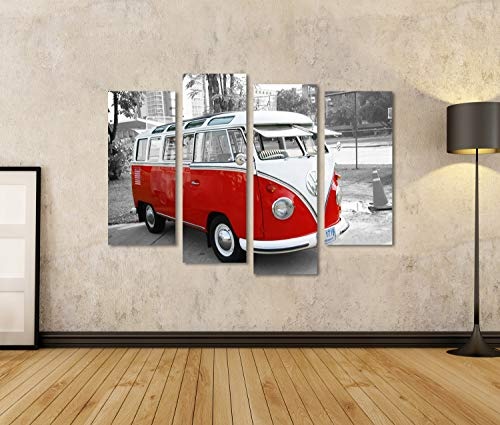 islandburner Bild Bilder auf Leinwand VW Bulli Bus T1...