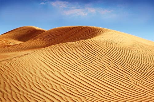 great-art Fototapete Sandwüste Dünenlandschaft - Tapete 210x140 cm 5-teilige Natur Landschaft Wüsten Wandtapete