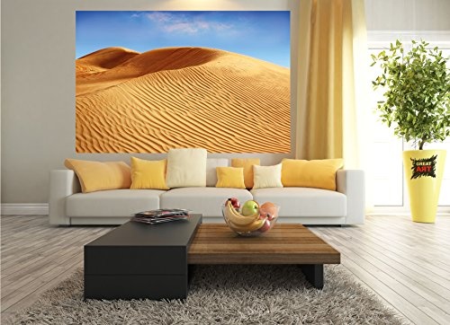 great-art Fototapete Sandwüste Dünenlandschaft - Tapete 210x140 cm 5-teilige Natur Landschaft Wüsten Wandtapete