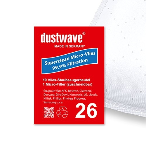 10 dustwave® Staubsaugerbeutel für Samsung...