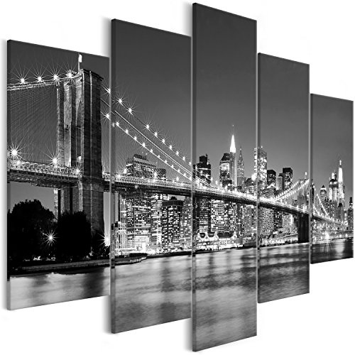 murando - Bilder 225x100 cm Vlies Leinwandbild 5 TLG Kunstdruck modern Wandbilder XXL Wanddekoration Design Wand Bild - New York d-B-0211-b-m