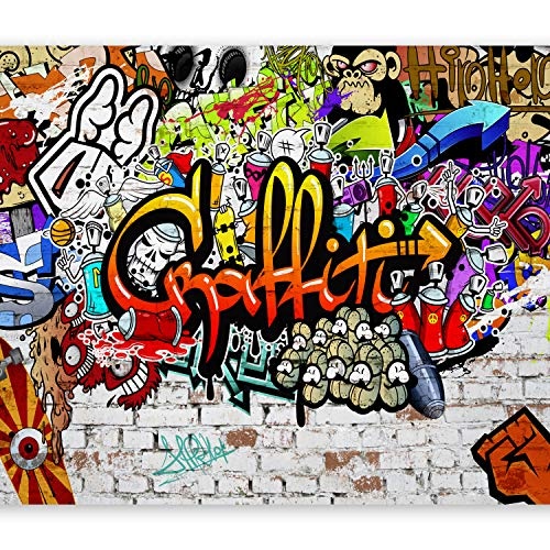 murando - Fototapete 350x256 cm - Vlies Tapete - Moderne Wanddeko - Design Tapete - Wandtapete - Wand Dekoration - Graffiti Streetart f-A-0348-a-b