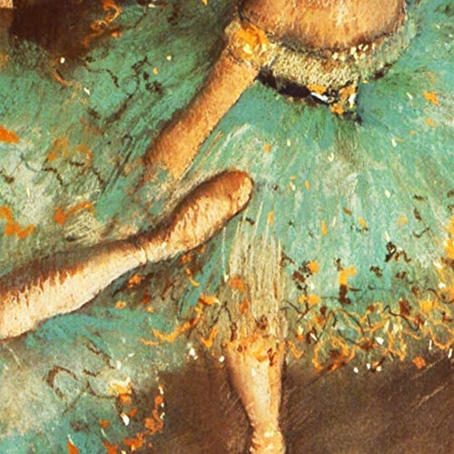 JH Lacrocon Edgar Degas - Tänzer Schwingen, Grün Tänzer Leinwandbilder Reproduktionen Gerollte 50X90 cm - Tänzer Gemälde Gedruckt Wandkunst