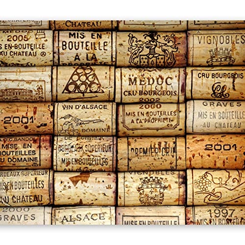 murando - Fototapete 250x175 cm - Vlies Tapete - Moderne Wanddeko - Design Tapete - Wandtapete - Wand Dekoration - Korken Wein j-B-0021-a-a