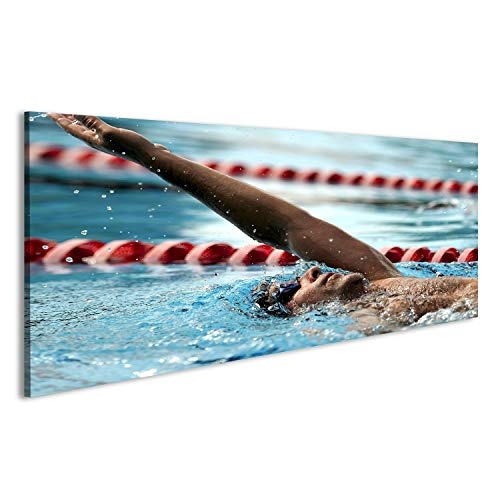 islandburner Bild auf Leinwand Schwimmer - Sport Wasser Schwimmen Wandbild, Poster, Leinwandbild, Deko, Wanddeko, Wandtattoo