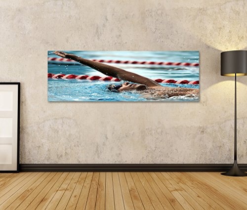 islandburner Bild auf Leinwand Schwimmer - Sport Wasser Schwimmen Wandbild, Poster, Leinwandbild, Deko, Wanddeko, Wandtattoo