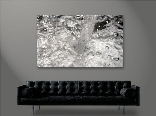 islandburner Bild Bilder auf Leinwand Fresh Water 1K XXL Poster Leinwandbild Wandbild Dekoartikel Wohnzimmer Marke