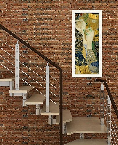 JH Lacrocon Gustav Klimt - Wasserschlangen I Leinwandbilder Reproduktionen Gerollte 45X120 cm - Nackter Weiblicher Körper Gemälde Gedruckt Wandkunst