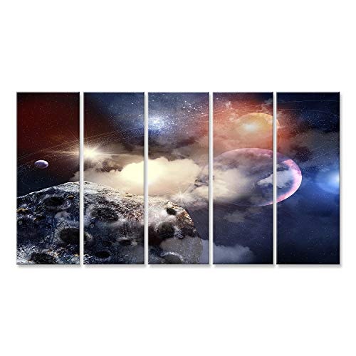 islandburner Bild Bilder auf Leinwand Sterne Galaxie Weltall Planeten Poster, Leinwandbild, Wandbilder