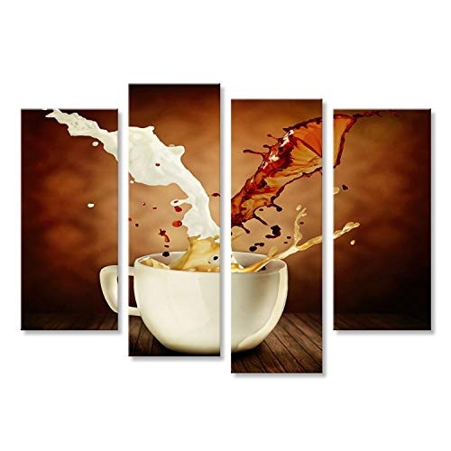 islandburner Bild auf Leinwand Kaffee mit Milch...