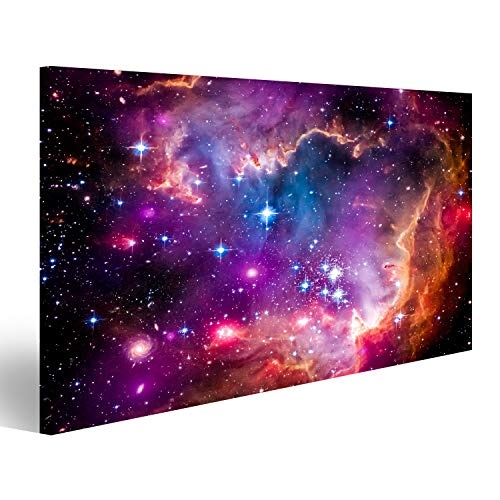 islandburner Bild Bilder auf Leinwand Die Magellansche Wolke ist eine Zwerggalaxiund EIN galaktischer Nachbar der Milchstraße Wandbild, Poster, Leinwandbild OTC-1K-DE
