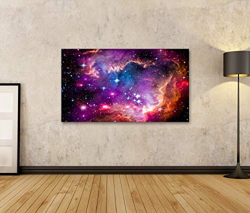 islandburner Bild Bilder auf Leinwand Die Magellansche Wolke ist eine Zwerggalaxiund EIN galaktischer Nachbar der Milchstraße Wandbild, Poster, Leinwandbild OTC-1K-DE