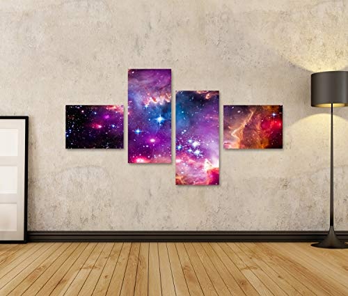 islandburner, Bild Bilder auf Leinwand Die Magellansche Wolke ist eine Zwerggalaxiund EIN galaktischer Nachbar der Milchstraße Wandbild, Poster, Leinwandbild OTC-4LP-DE6
