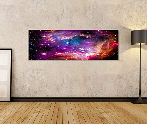 islandburner, Bild Bilder auf Leinwand Die Magellansche Wolke ist eine Zwerggalaxiund EIN galaktischer Nachbar der Milchstraße Wandbild, Poster, Leinwandbild OTC-Pano-DE6